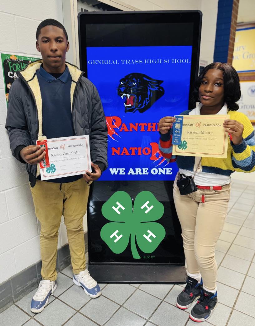 A boy and a girl holding certificates.